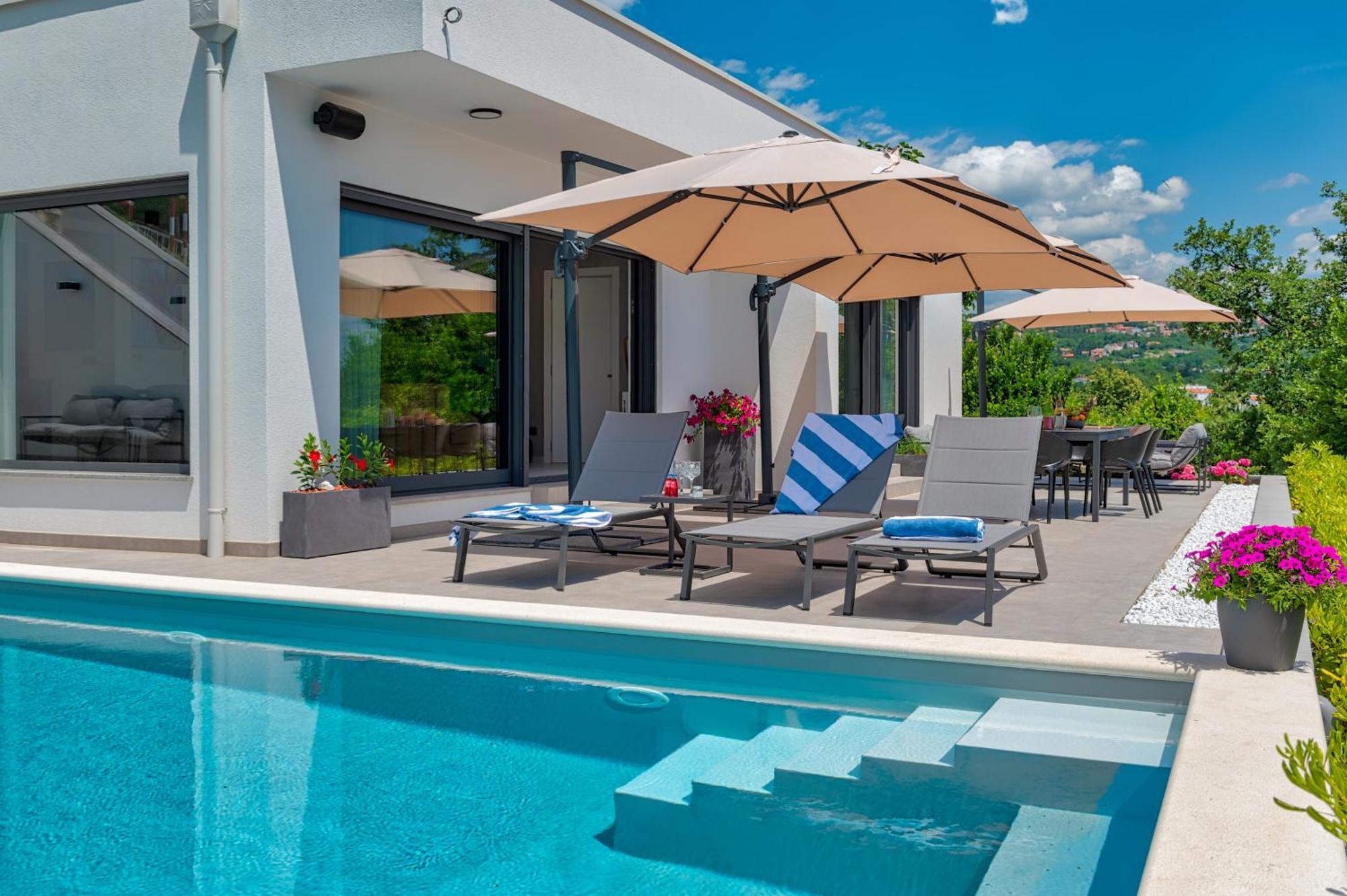 Casa Marta With Pool And Sea View Opatija